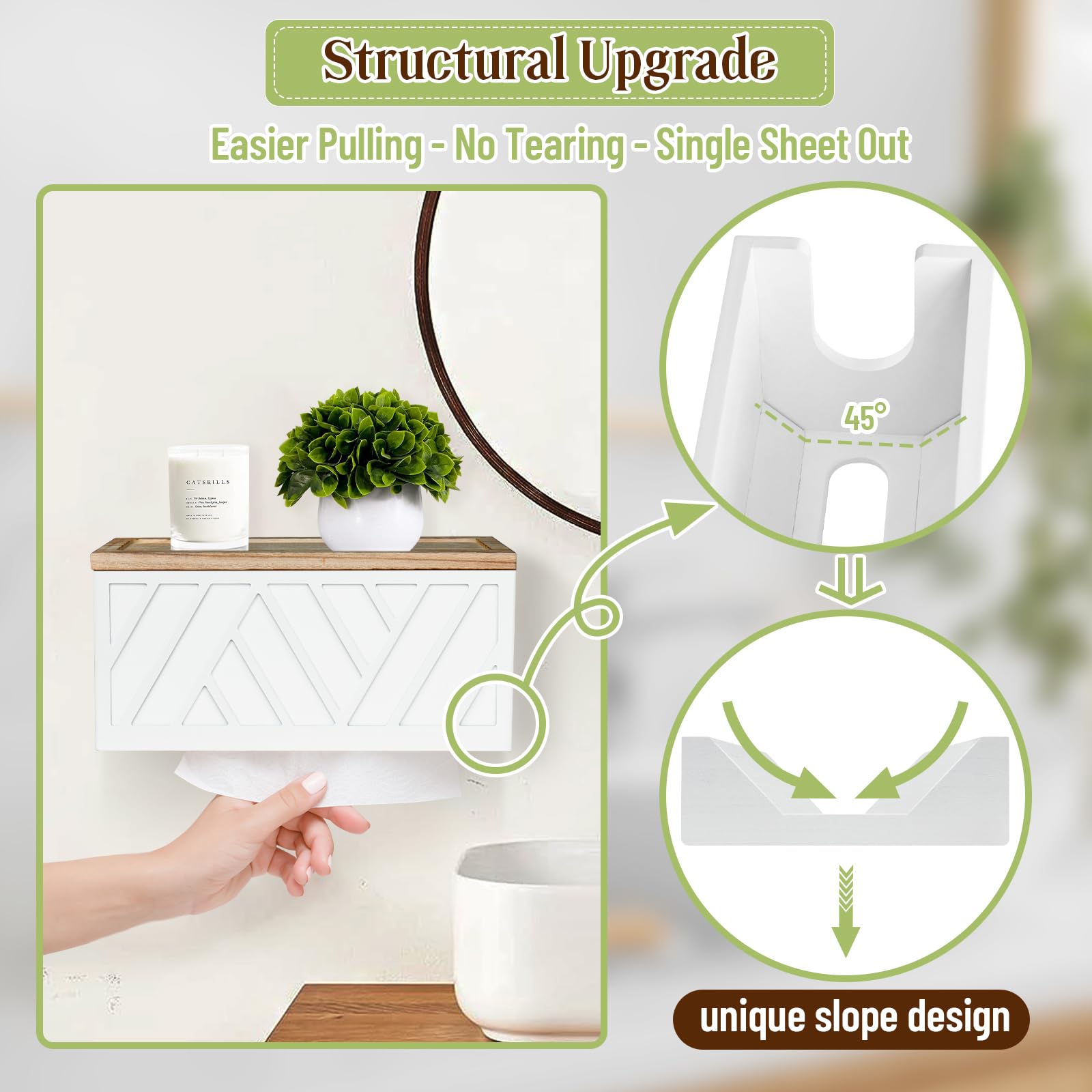Jorkol solid wood towel holder brings rustic charm to any kitchen or bathroom.