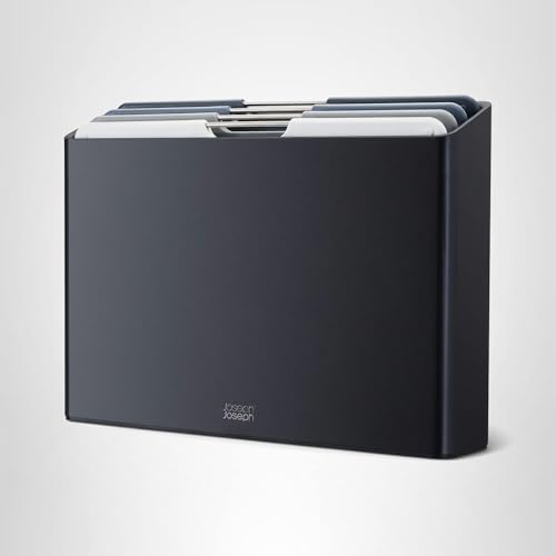 Joseph Joseph Folio graphite color boards suit modern kitchens.