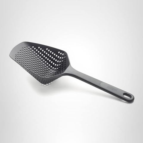 Joseph Joseph Scoop Plus Colander dishwasher-safe for easy cleanup.