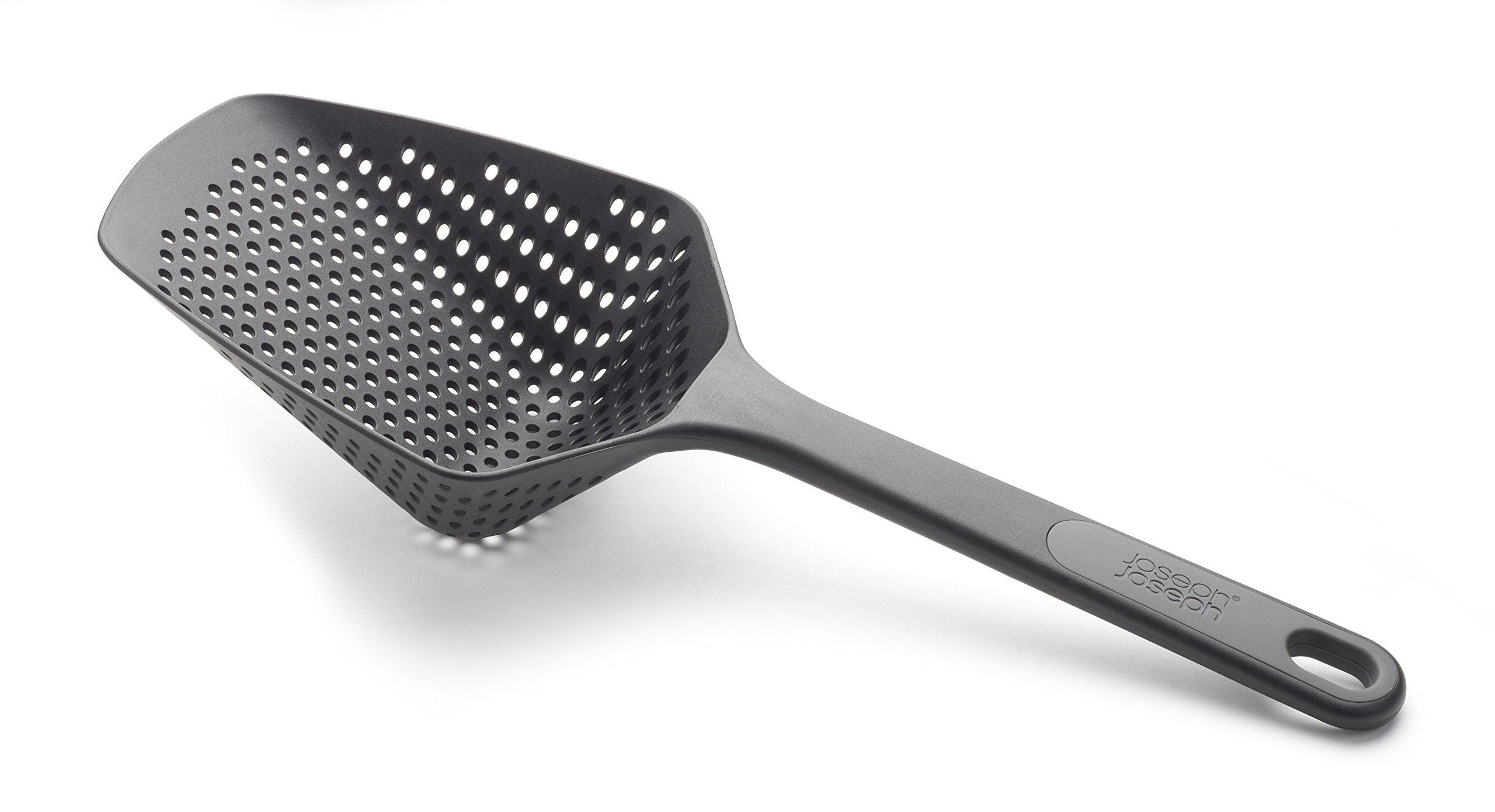 Joseph Joseph Scoop Plus Colander pour from hot pan to plate for quick serving.