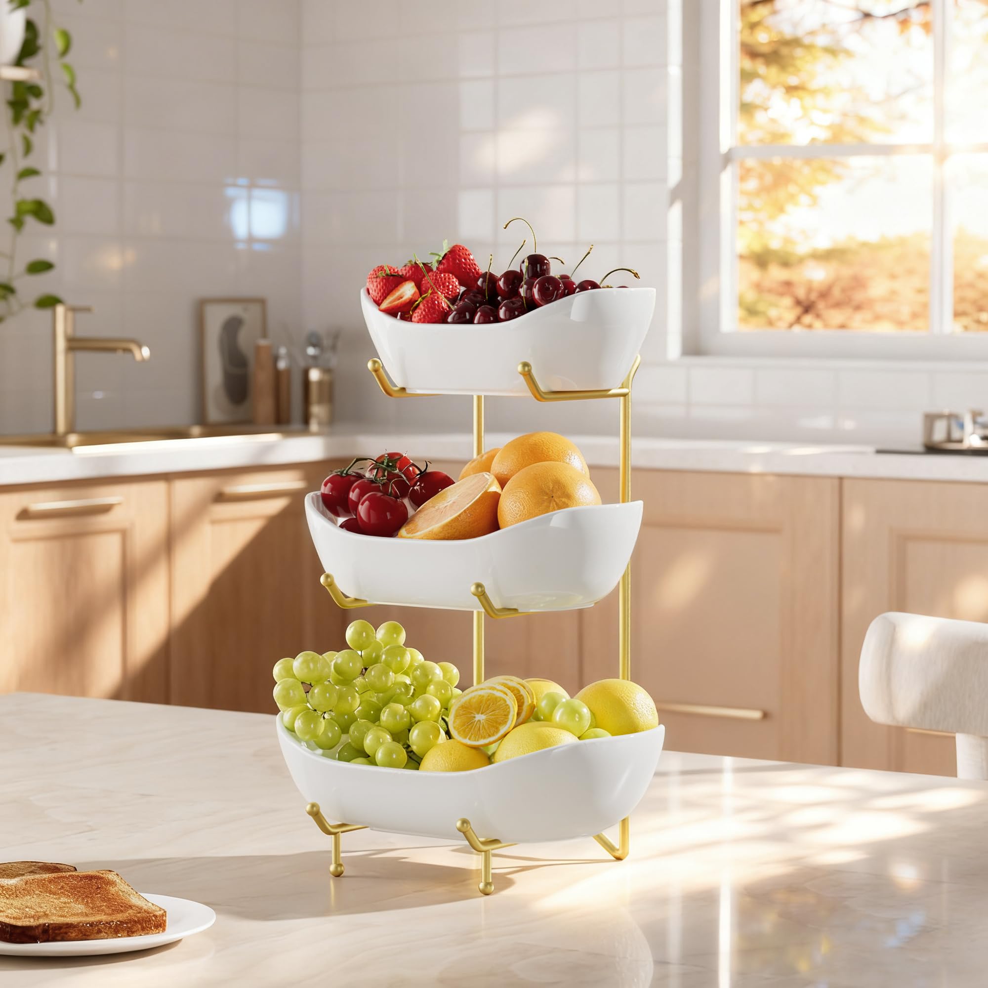 Josmimic kitchen counter display showcasing accessible storage solution.