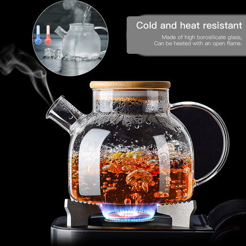 JOUALY teapot on stove and microwave safe for versatile brewing