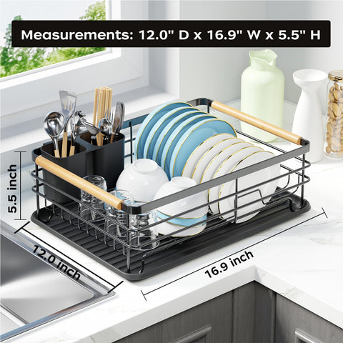 jouzevic drying rack ideal for small households needing organized drainage.