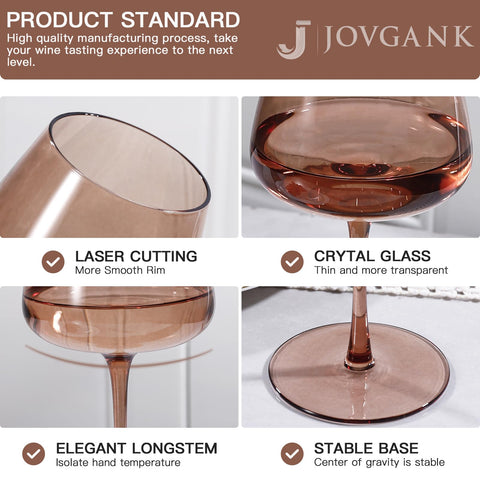 JOVGANK bell-shaped bowl wine glass enhances aroma and aeration