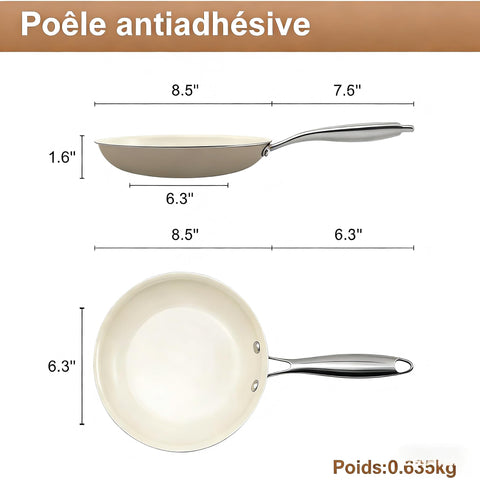 Jovire ceramic nonstick pan eggs cooking for easy omelettes