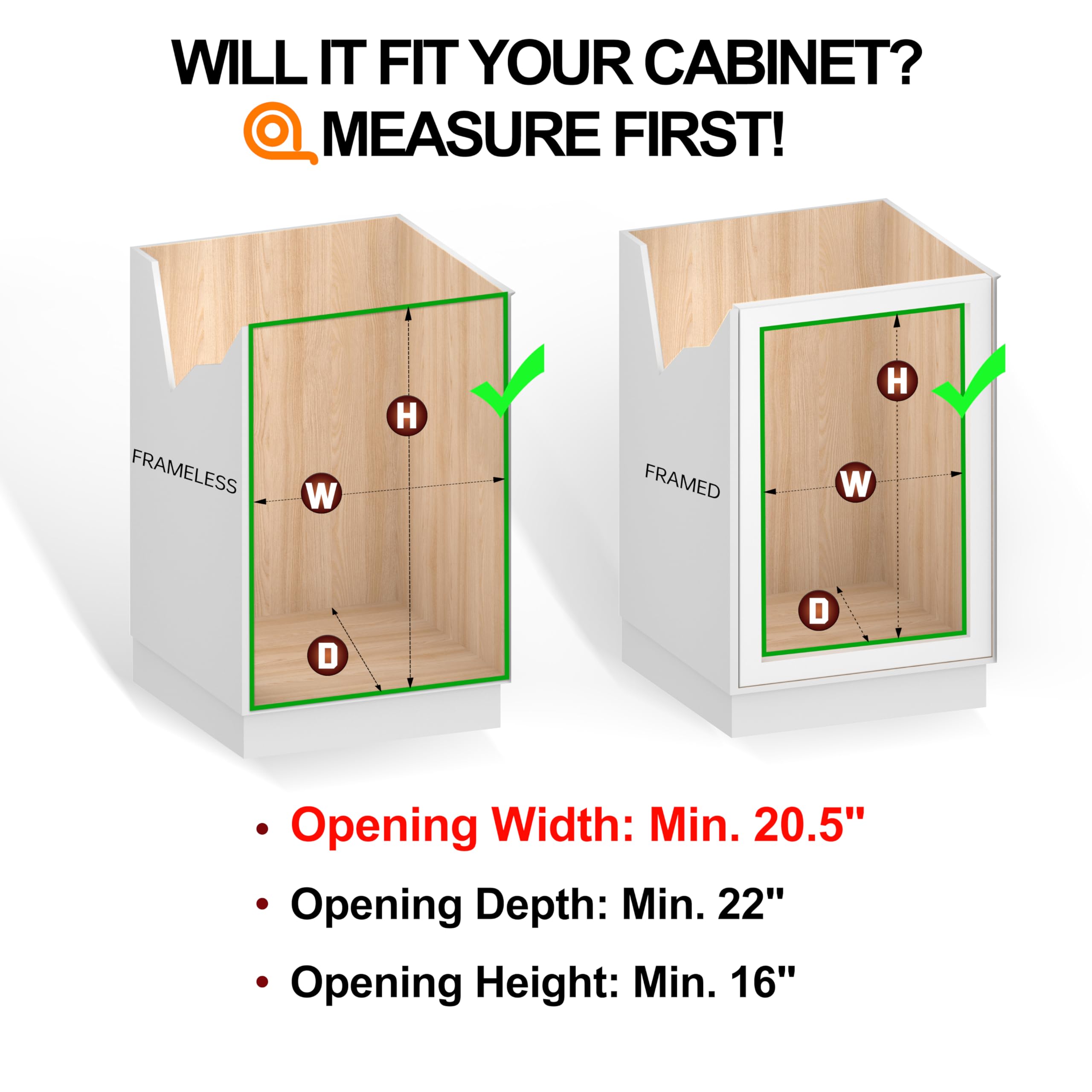 JOWBOOW height-adjustable shelves offer flexible deep-cabinet storage