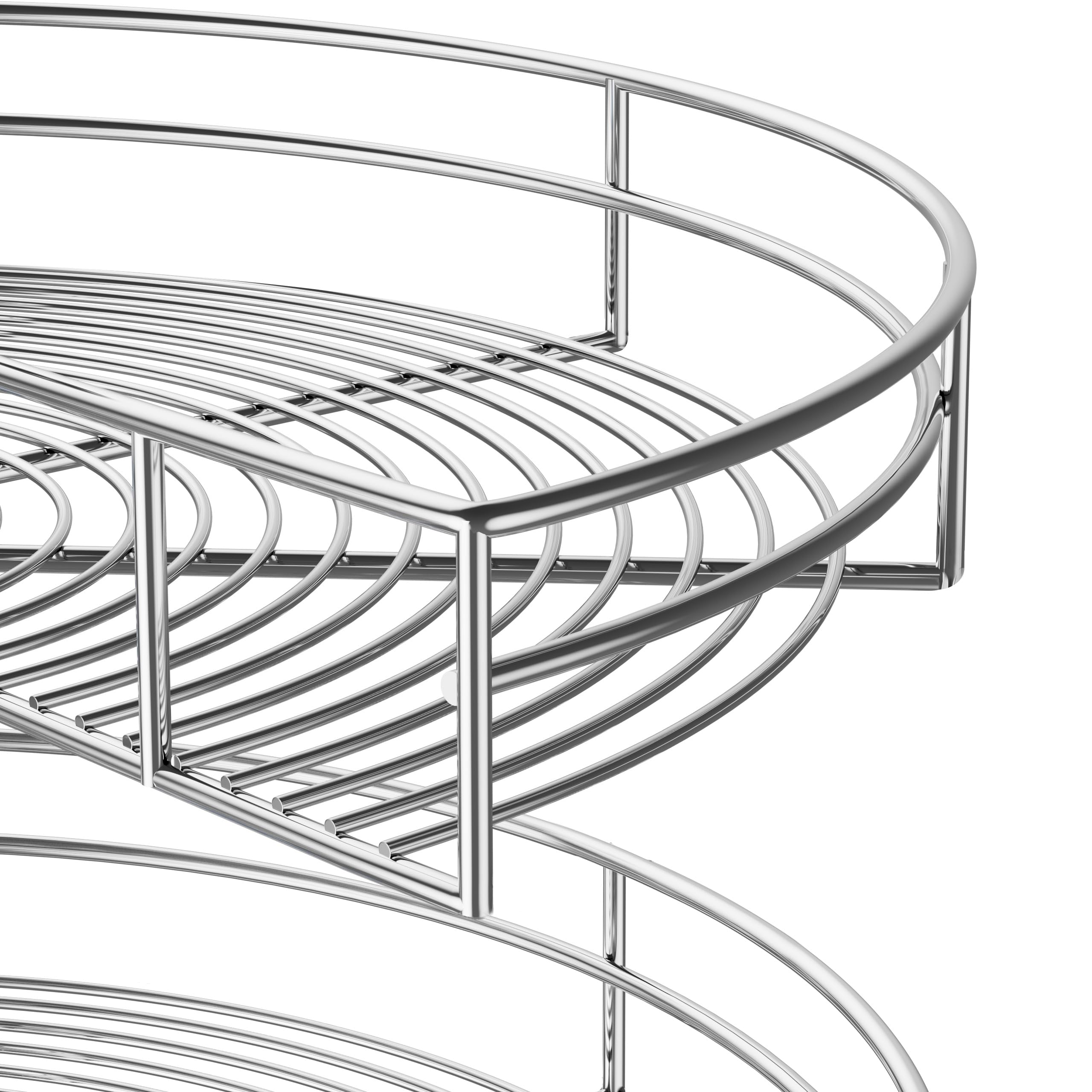 Sturdy chrome finish resists rust for long-lasting performance