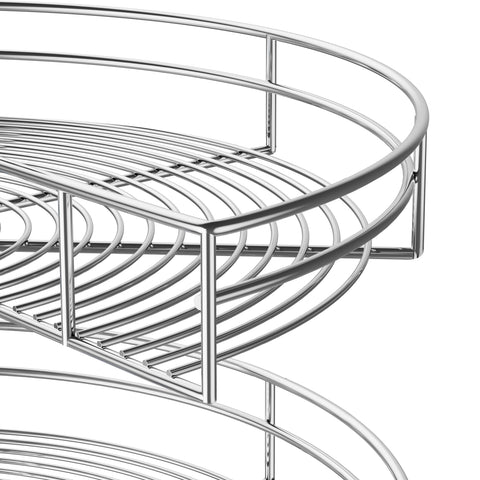 Sturdy chrome finish resists rust for long-lasting performance