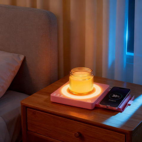JOWHOL non-slip rubber feet keep the warmer stable on any desk