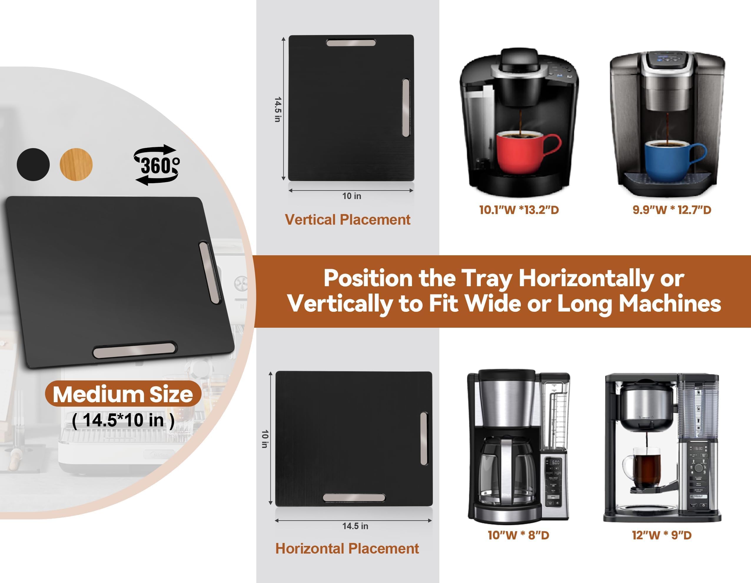 Joy&Grace appliance slider dual handles offer easy grip and directional sliding.