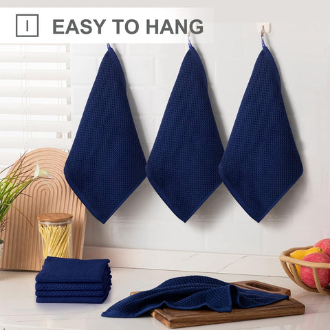 Joybest color-coordinated dish cloths arrangement, ready for everyday cleaning tasks.