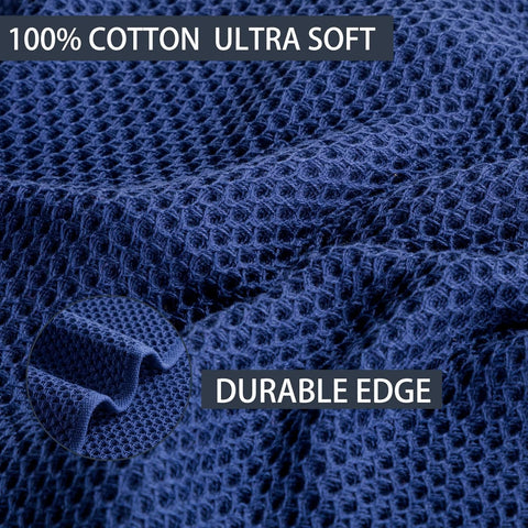 Joybest waffle weave texture close-up showing quick-drying performance for busy kitchens.
