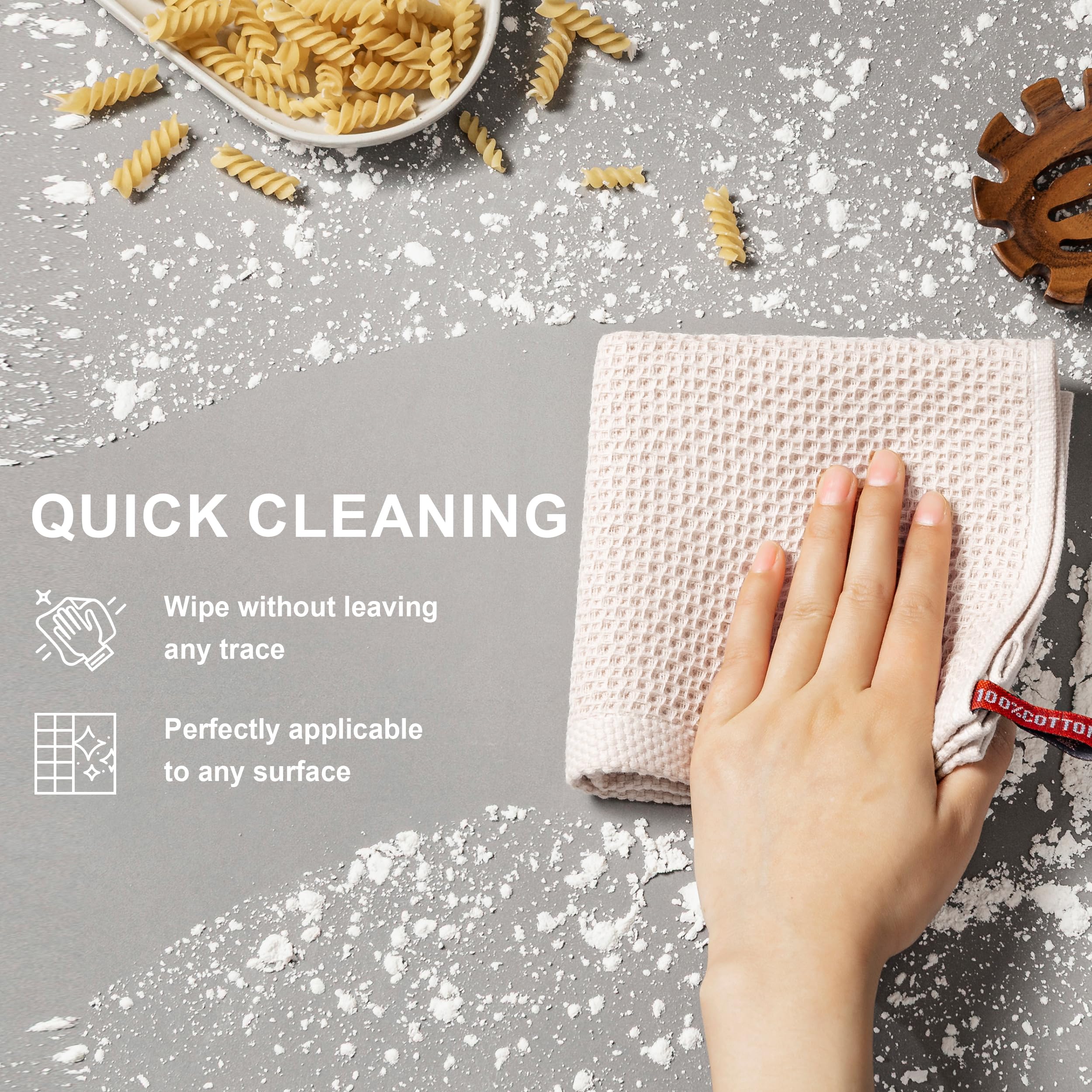 Joybest waffle weave cloths show softness and durability for daily cleaning