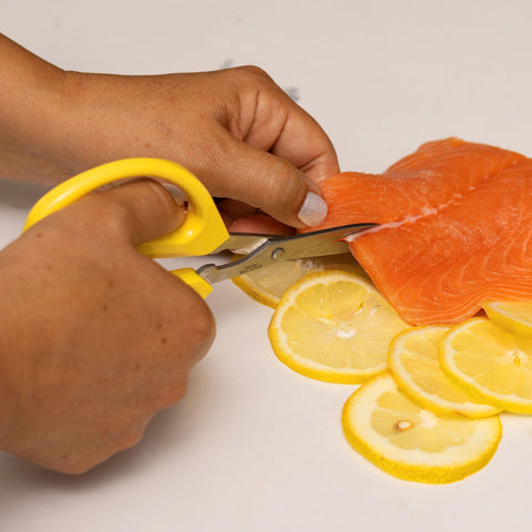 Joyce Chen Original Unlimited Scissors bone-cutting capability handles tough tasks.