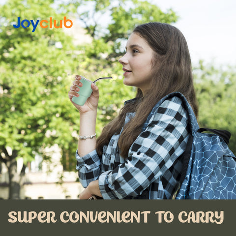 Joyclub 12-pack includes 12 cups and 12 straws for complete setup.