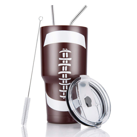 Joyclub 30oz tumbler front view with lid for travel and sipping convenience