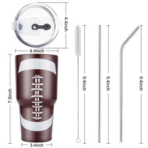 Joyclub 30oz tumbler showing stainless steel double-wall insulation detail