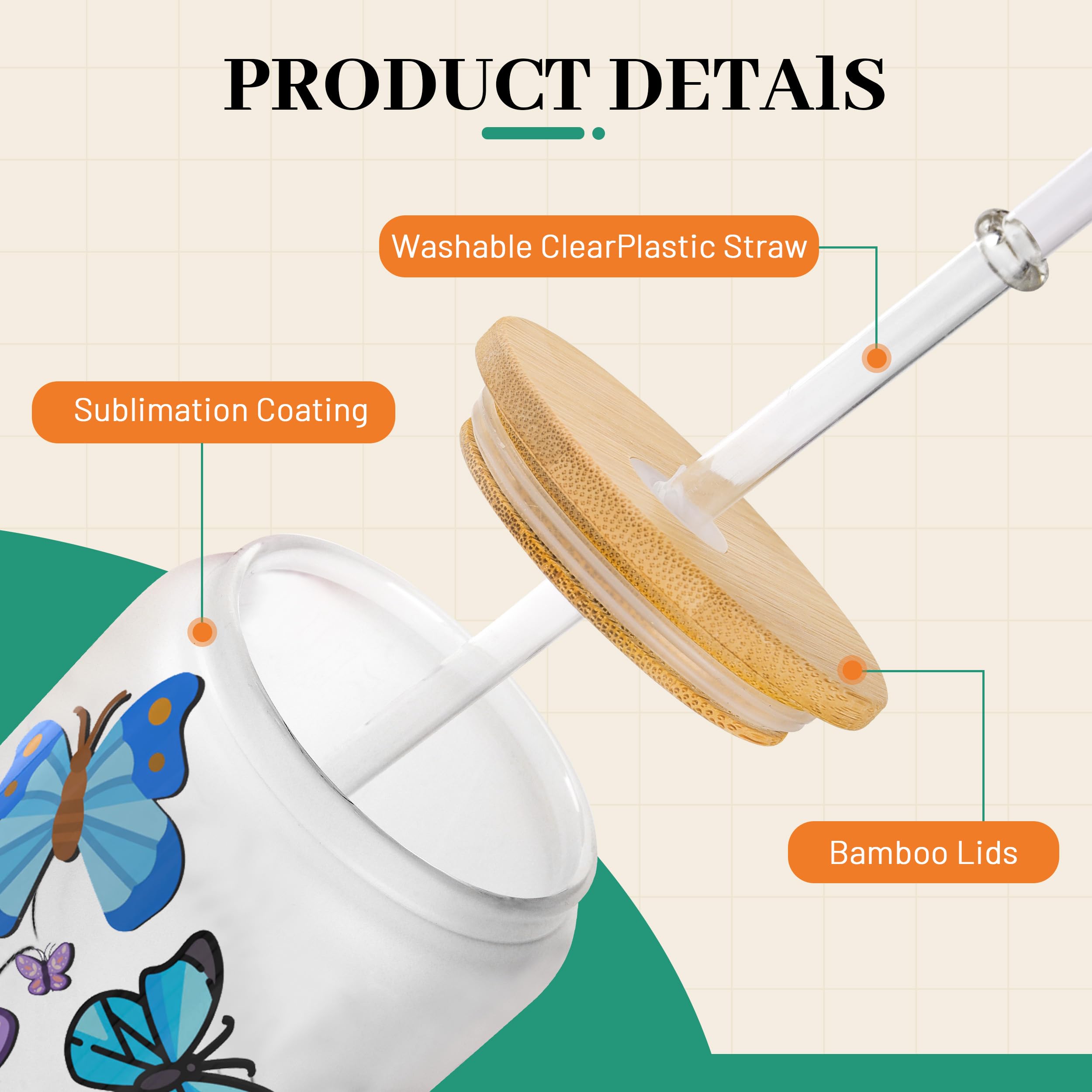 Joyclub sublimation-ready jars ideal for personalized gifts and parties