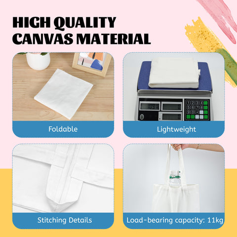 Joyclub heat-transfer-ready tote demonstrates easy customization and crisp prints.