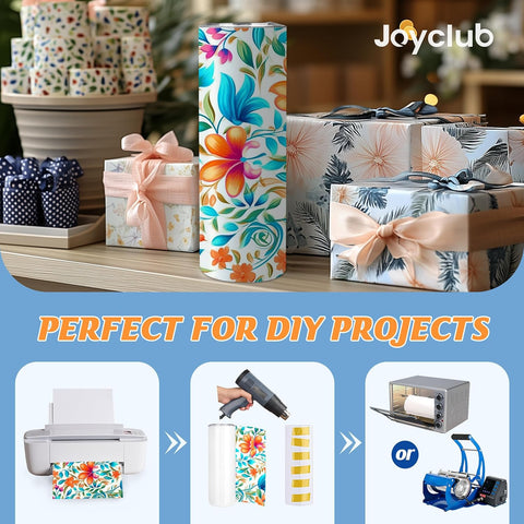 Joyclub 20oz tumbler coating delivers bright prints without fogging during sublimation.