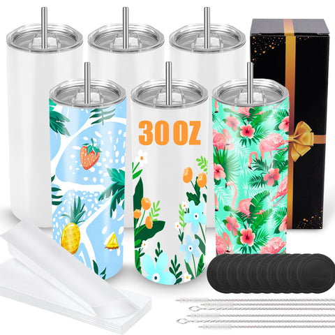 Joyclub 30oz sublimation tumbler with straight design for consistent, easy prints