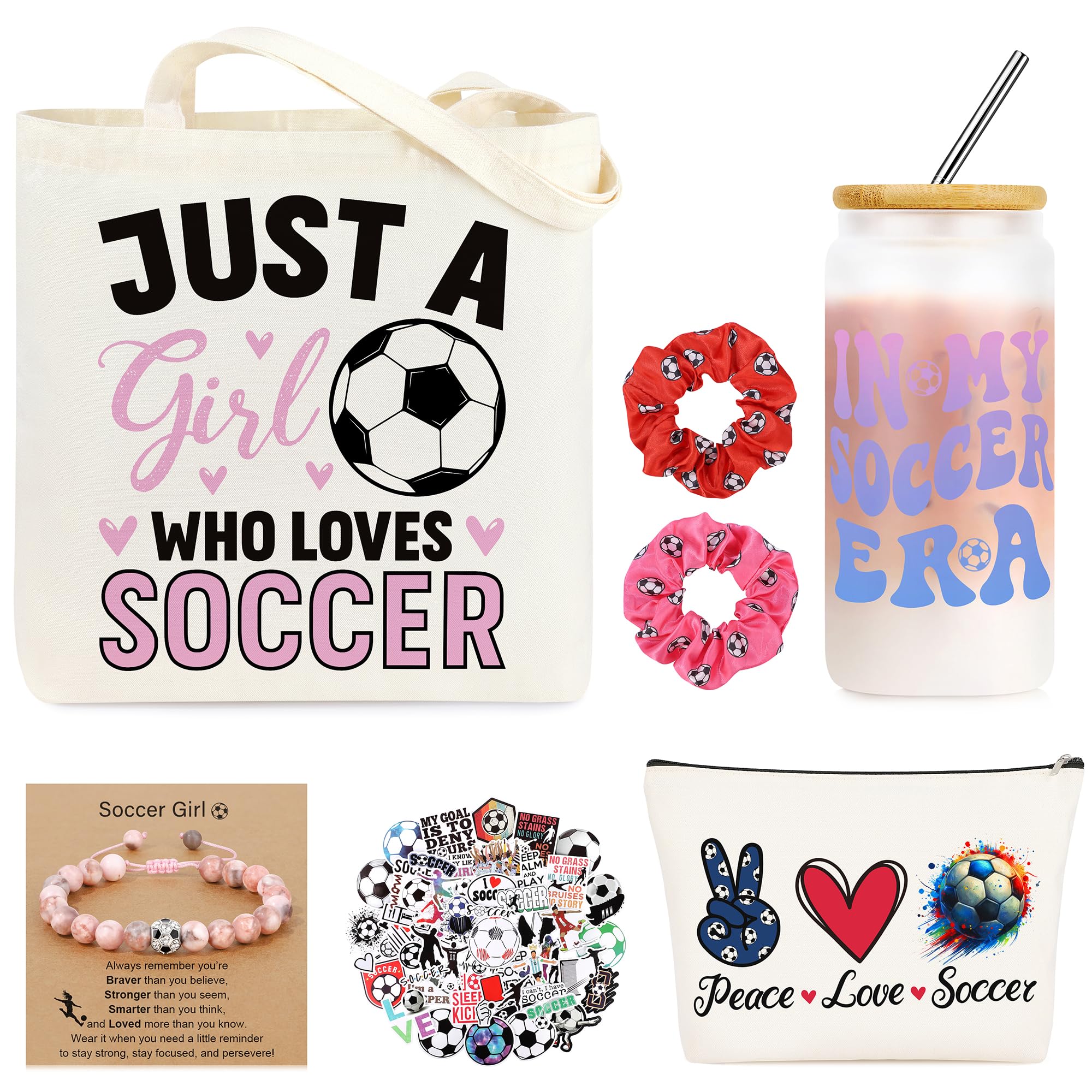 JoycuFF glass cup with soccer design for on-field hydration