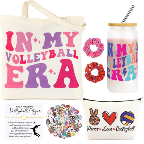 JoycuFF volleyball glass cup 16oz for hydrated practice sessions.