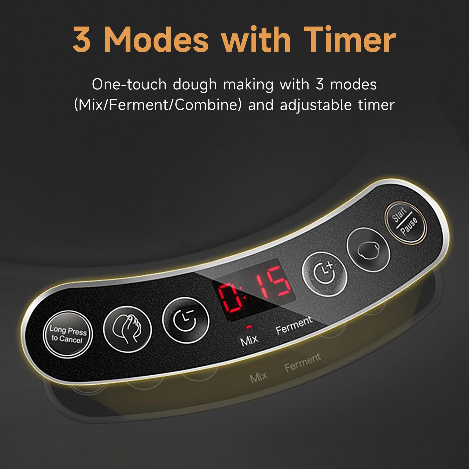 Joydeem dough maker with face-up panel for easy operation