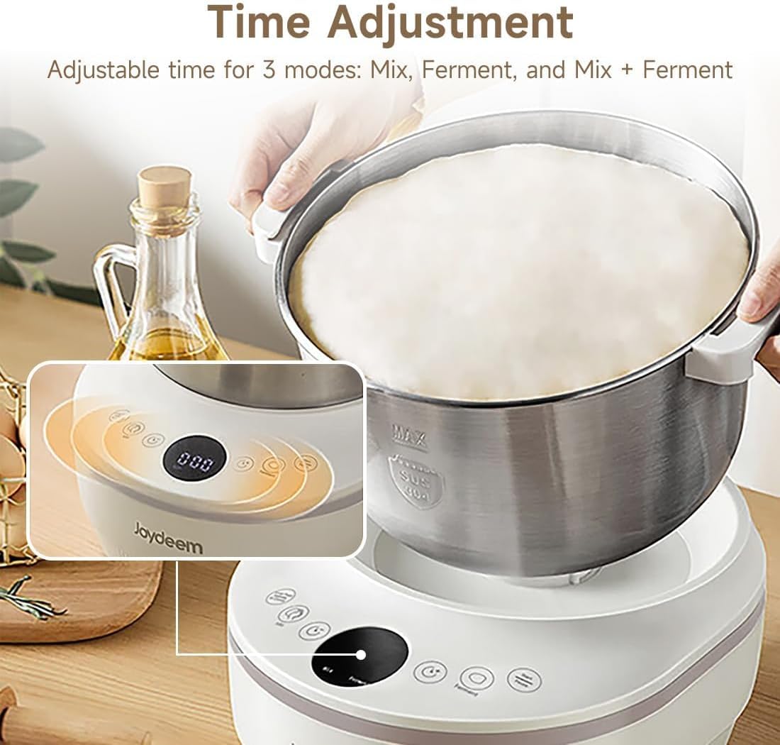 Joydeem dual fermentation summer mode display maintaining ideal warmth for dough