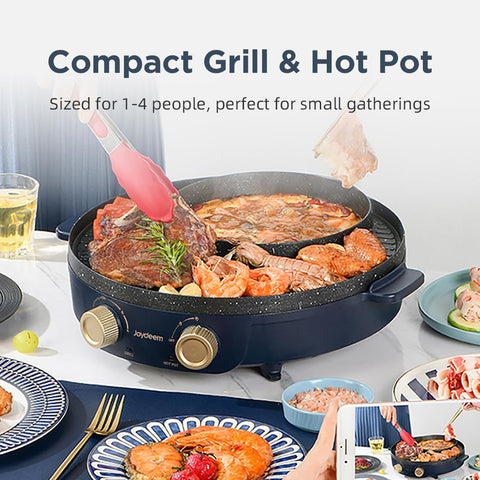 Joydeem non-stick coating on grill surface for easy release