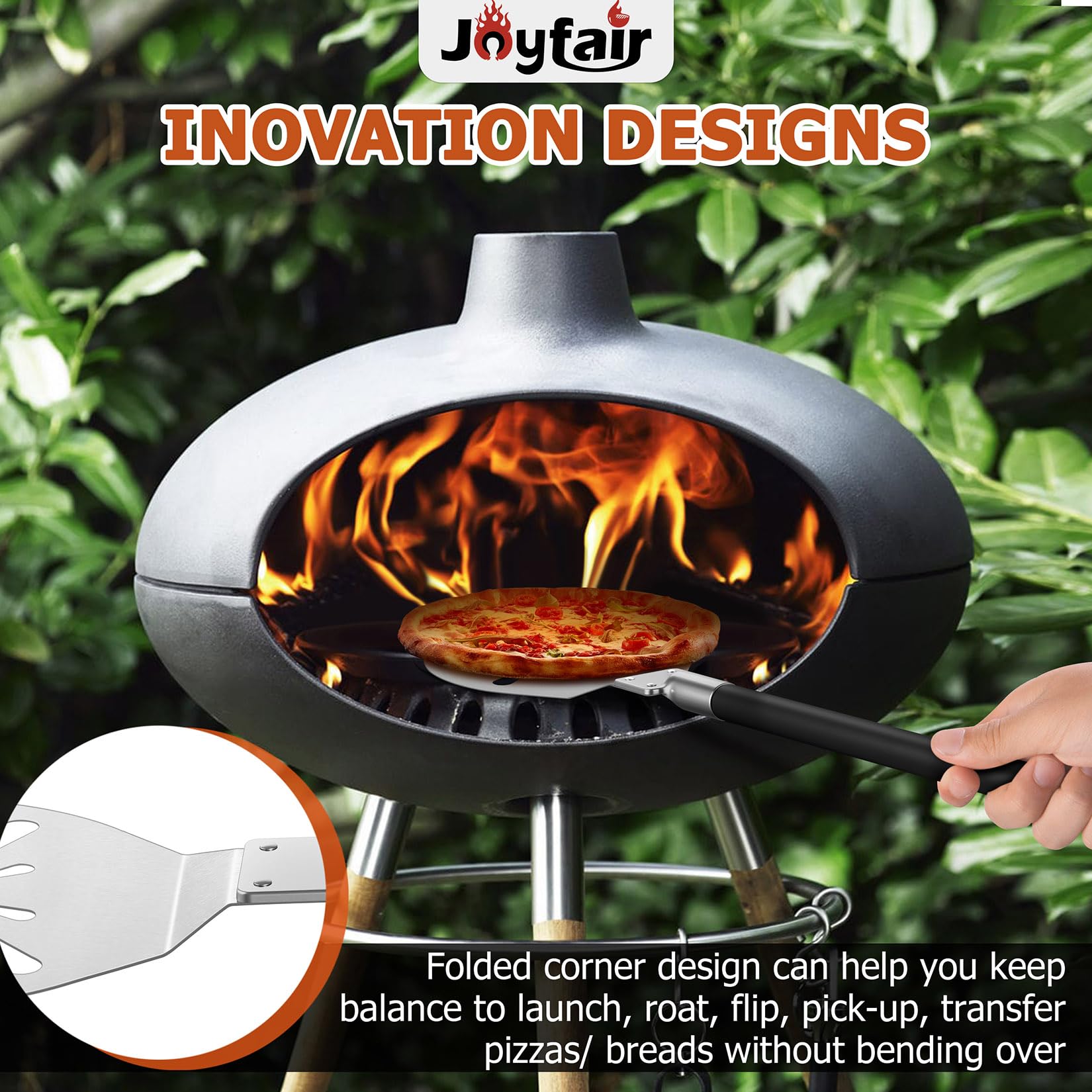 Stainless steel Joyfair peel resists rust for long-lasting performance.