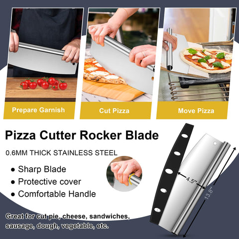 Joyfair 12x14 inch paddle surface ideal for pizzas and breads.