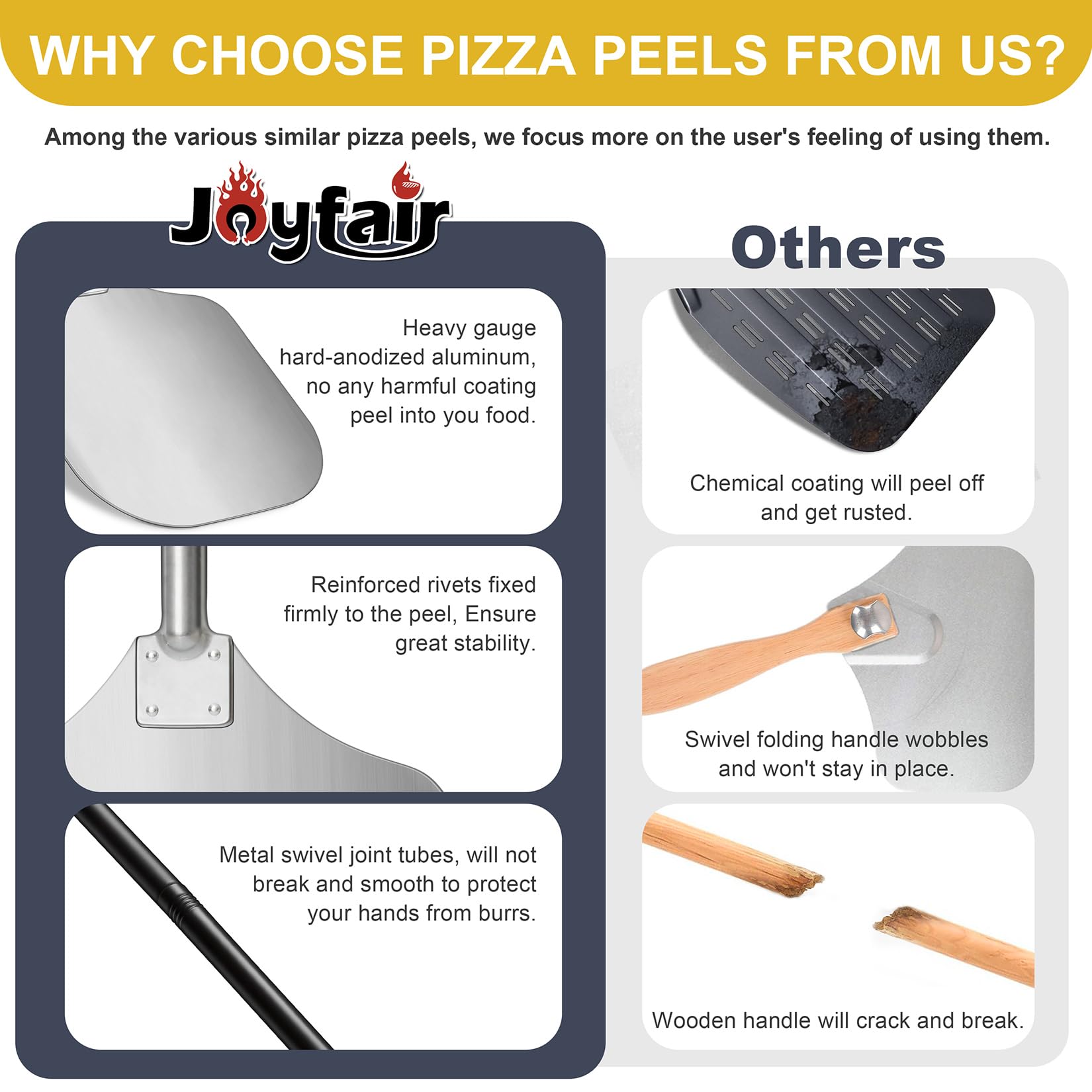 Joyfair safety cover protecting the rocker blade when not in use.