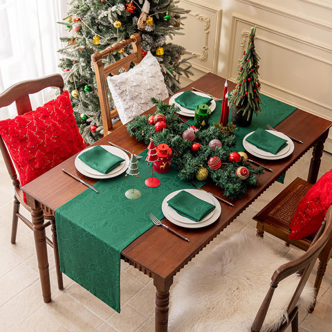 Joyfol Day table setting on dining table demonstrates festive styling