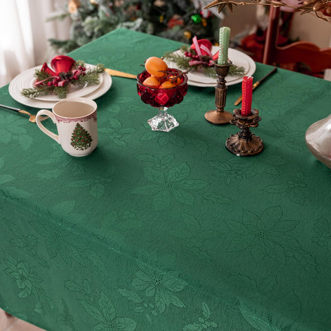 Joyfol Day countryside florals enhance festive dining ambiance.