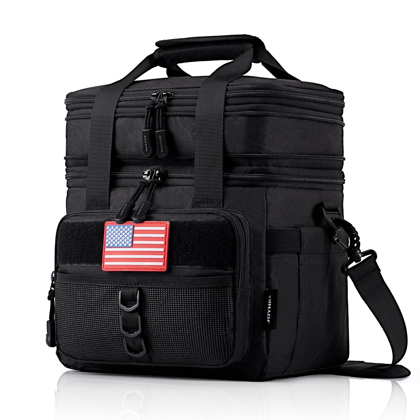 JOYHILL 18L tactical lunch box front view highlighting rugged durability for daily use