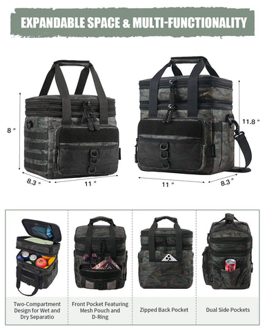 JOYHILL 18L tactical lunch box insulation layer emphasizing hot or cold performance
