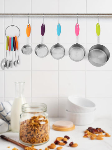 Joyhill detachable clip rings keep cups and spoons organized and accessible