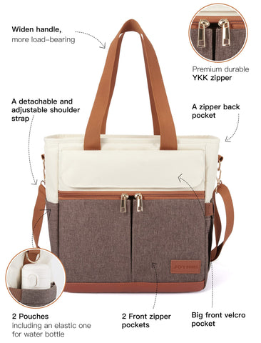 JOYHILL lunch bag features a comfortable shoulder strap for easy carrying.