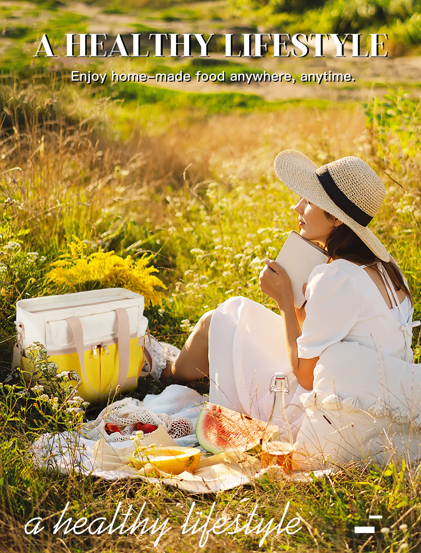 JOYHILL pink camping-beach bag keeps contents cool outdoors