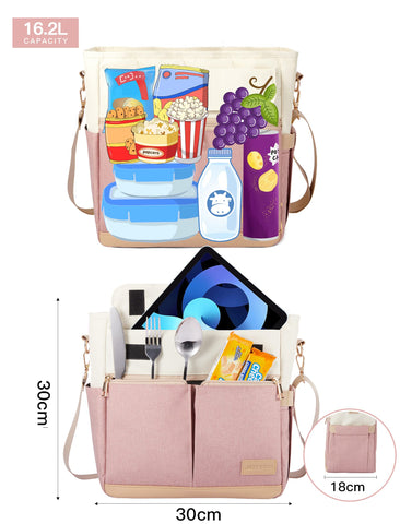 JOYHILL pink shoulder strap enables easy carry for commutes