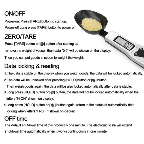 JOYIT compact spoon scale with wide LCD display