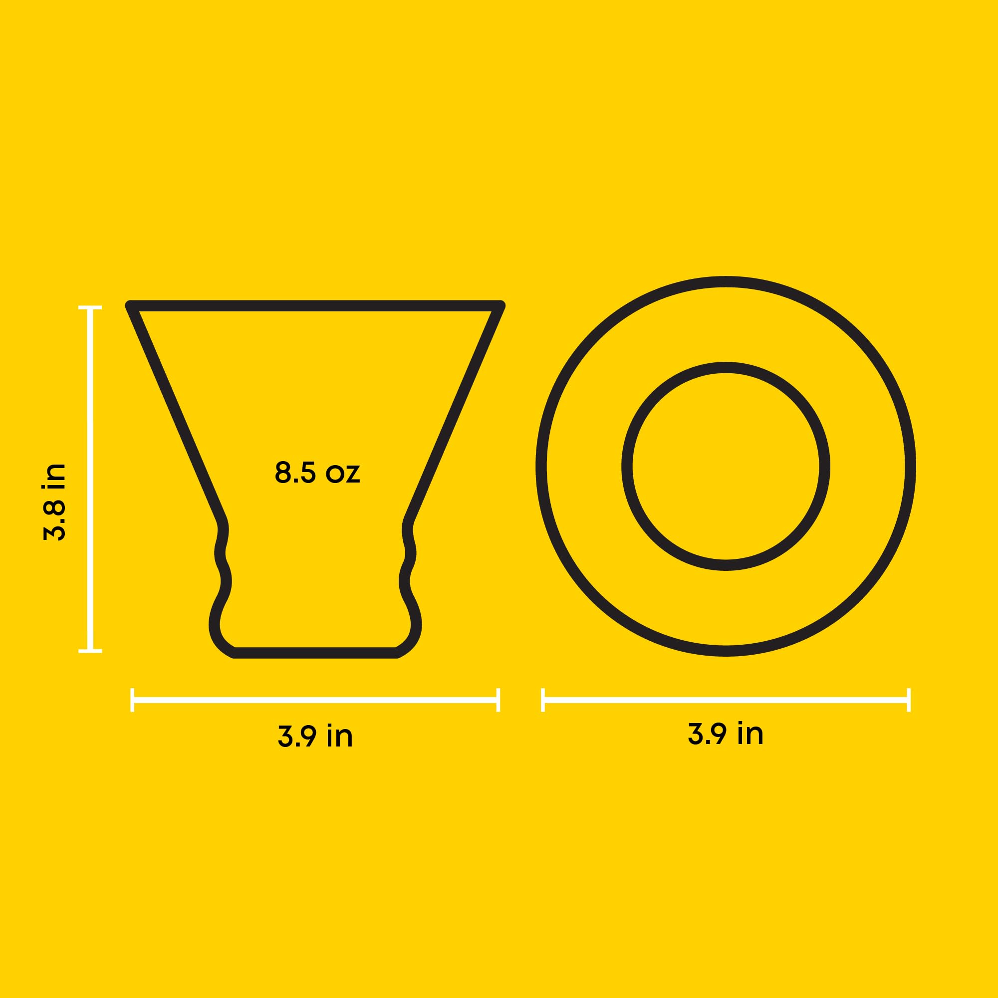 JoyJolt Afina cinched design martini glass adds modern style and comfortable grip.