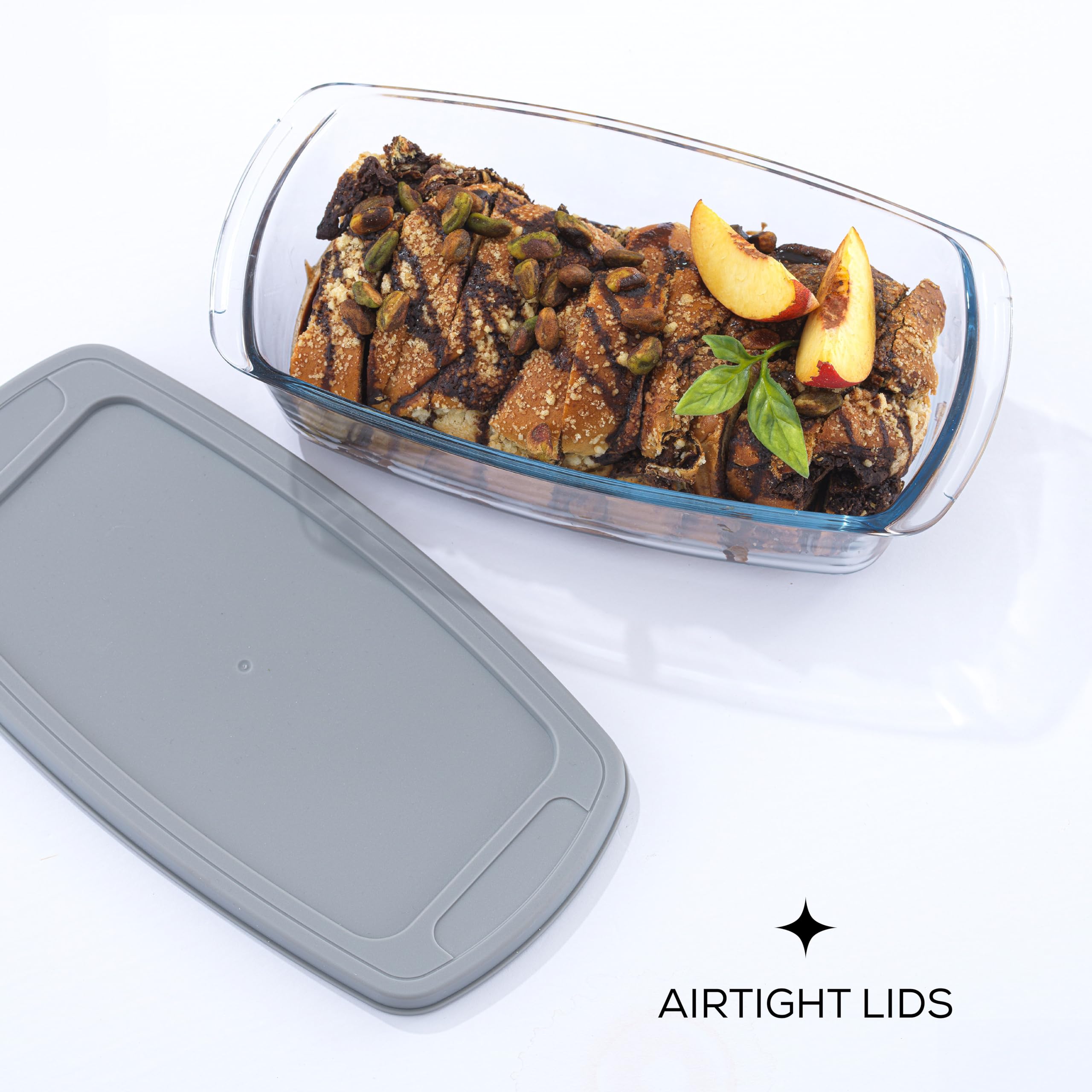 JoyJolt airtight BPA-free lid keeps bread fresh longer.