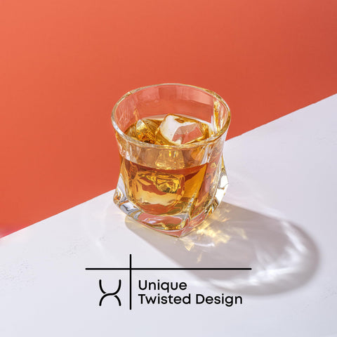 JoyJolt Aurora crystal whiskey glass arrives in a gift box, ready to gift.