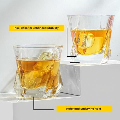 JoyJolt Aurora crystal glass close-up rim highlights refined tasting sensations.