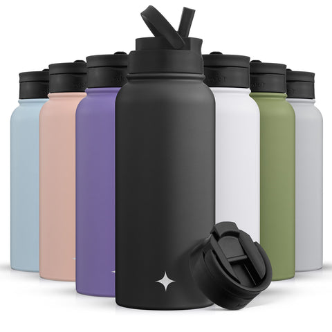 BPA-free PP lid and rust-resistant stainless steel body support safe hydration.