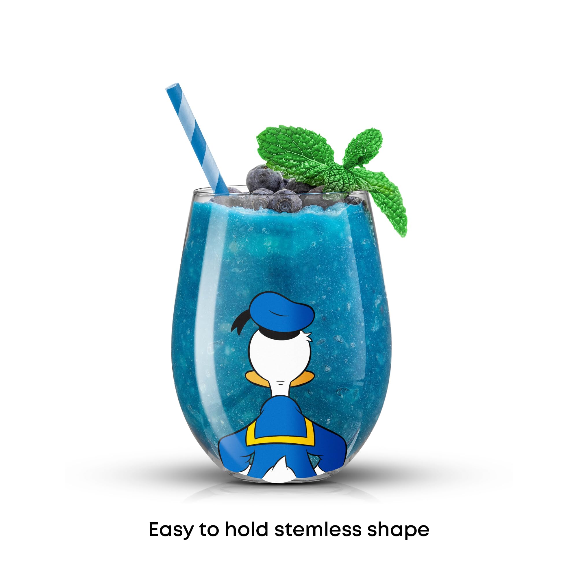 Designed for everyday use, from breakfast to bedtime, with a tall stemless profile.