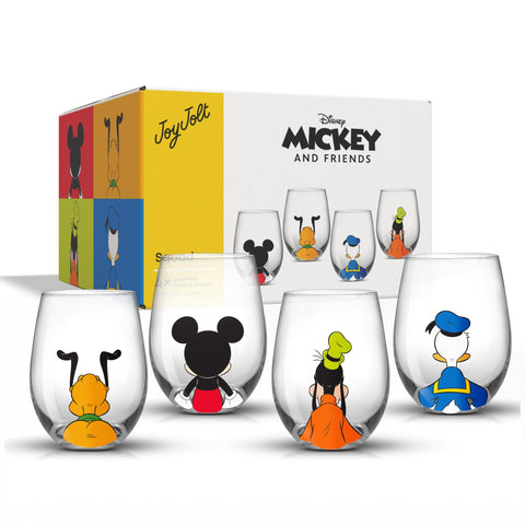 The tall stemless form fits in most cabinets and dish racks.