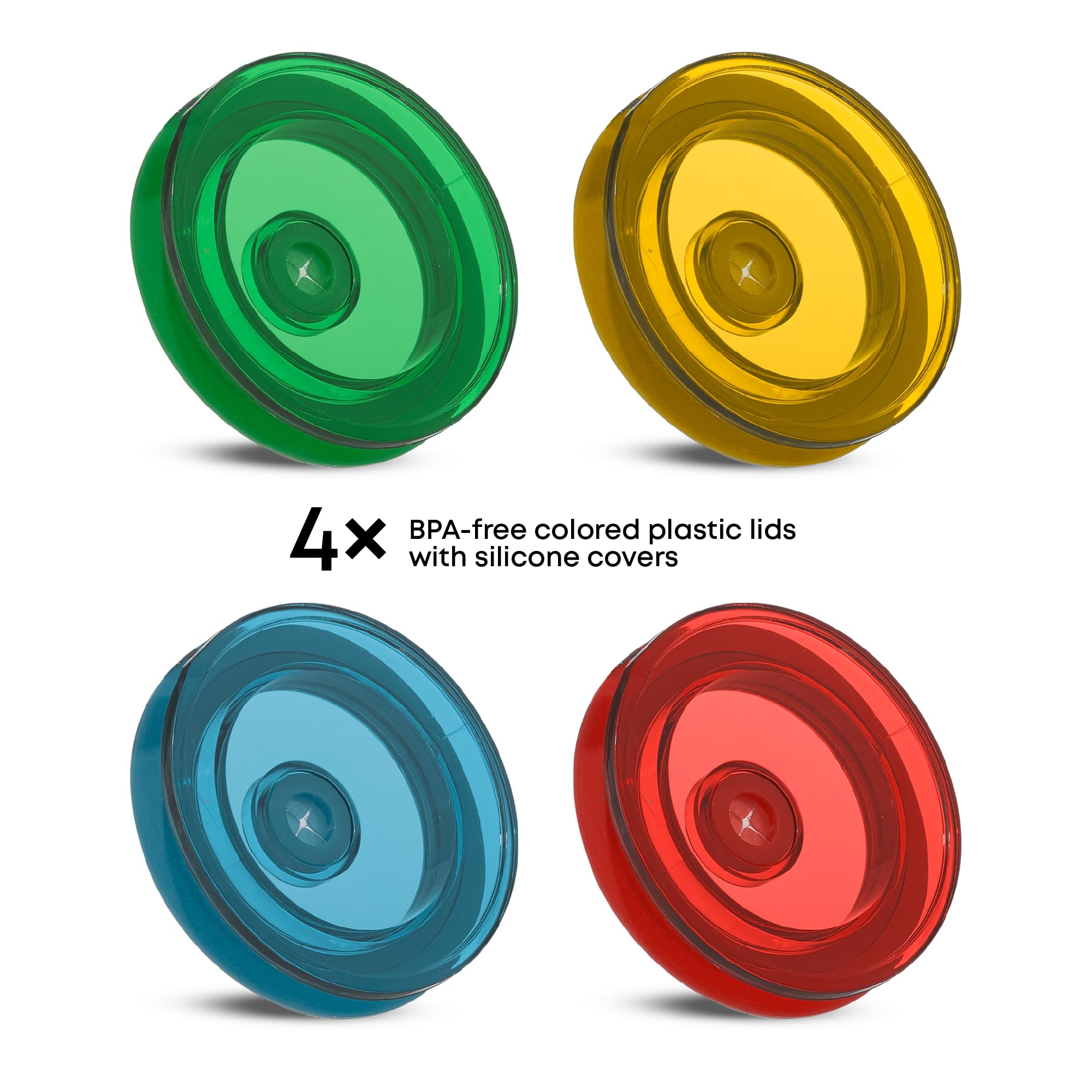 JoyJolt Hufflepuff crest glass tumbler for refreshing mornings